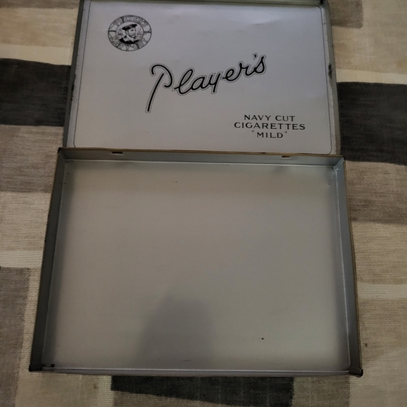 Player's Navy Cut "Mild" Flat 50 Cigarette Tobacco Tin Box - Picture 5 of 6